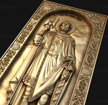 3D model Rostovaya icon St. Prince Alexander Nevsky (STL)